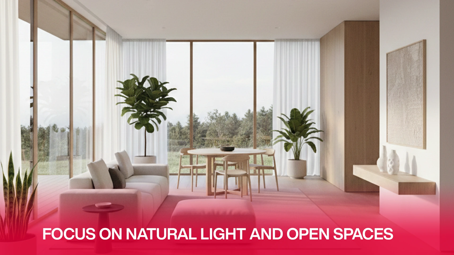 Focus on Natural Light and Open Spaces
